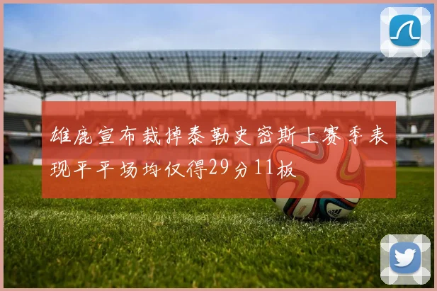 雄鹿宣布裁掉泰勒史密斯上赛季表现平平场均仅得29分11板